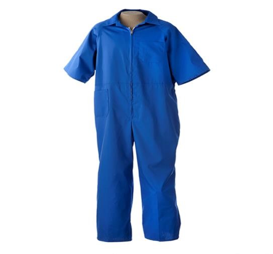 Poplin Inmate Jumpsuit with Zipper Closure