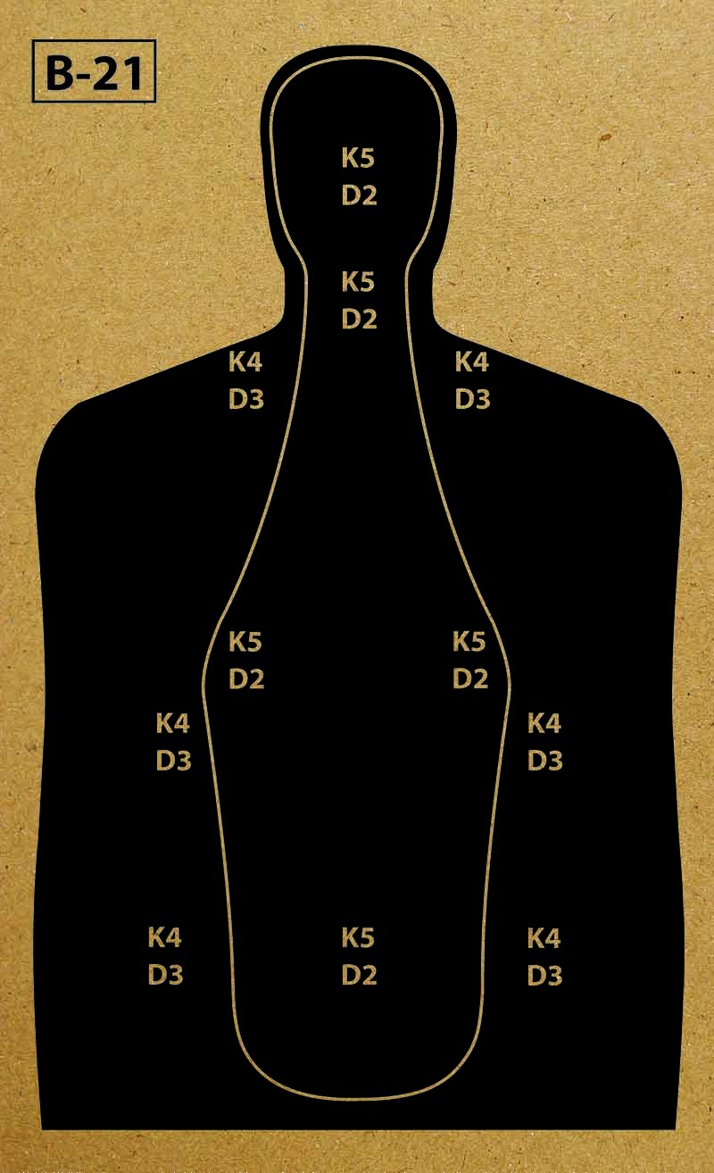 Cardboard Target Model B-21