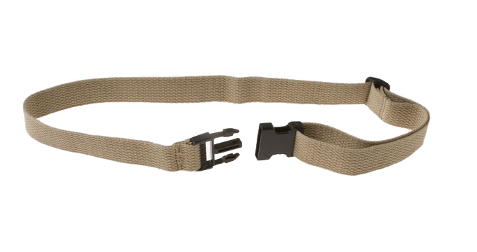 Khaki Inmate Belts, 1 1/4" Wide