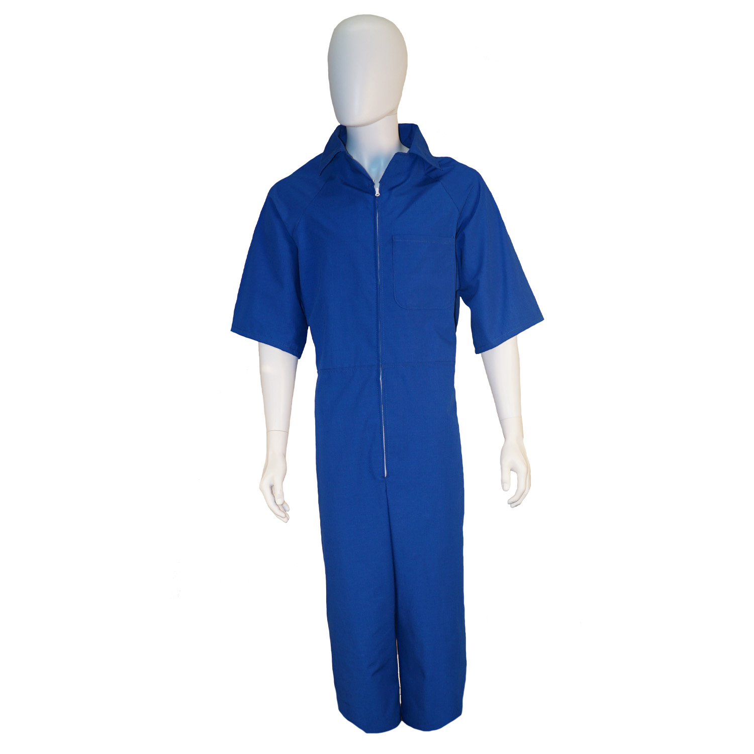 Poplin Inmate Jumpsuit with Zipper Closure