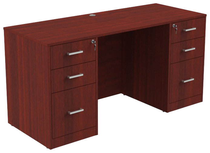 Evolution Desk - Double Pedestal