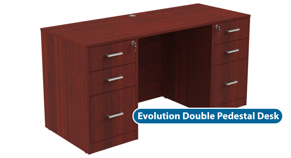 Evolution Double Pedestal Desk