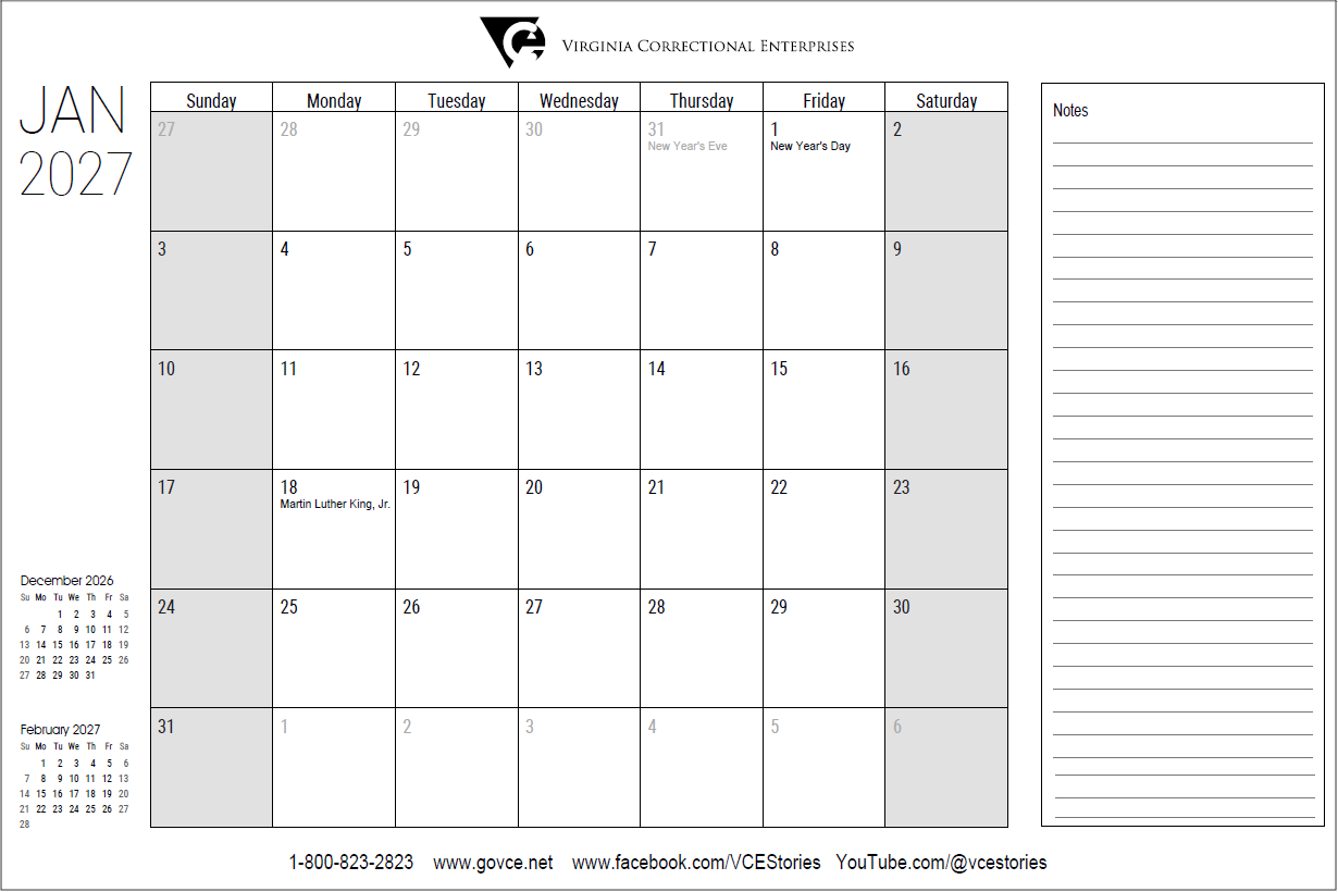 Desktop Calendar