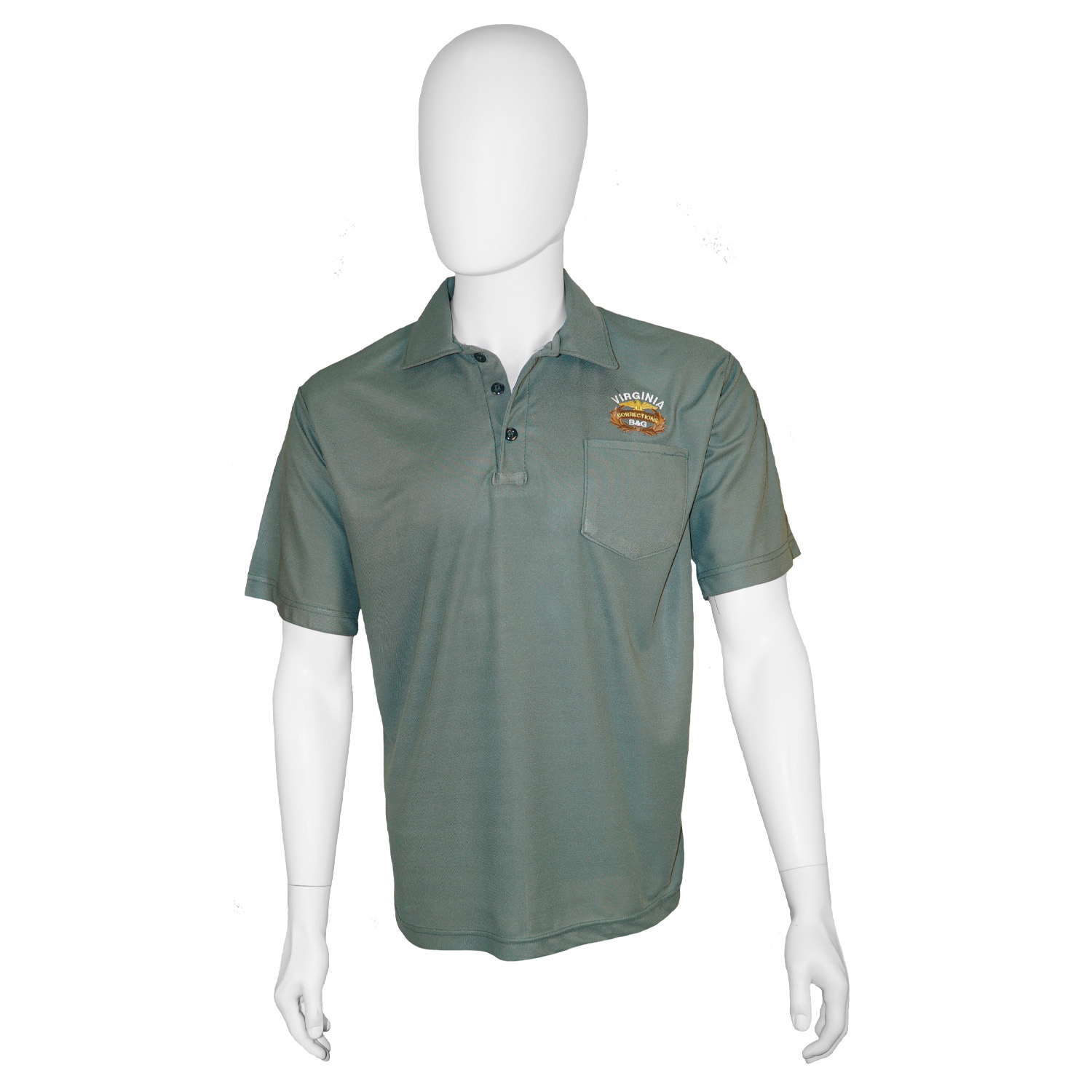 B&G Short Sleeve Olive Polo Shirt