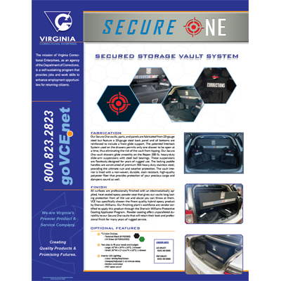 New product - Secure One Storage Vault System