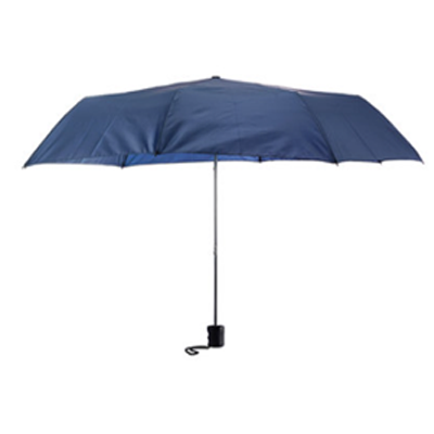 Budget Folding Umbrella w/42" arc-Black/Navy/Reflex Blue