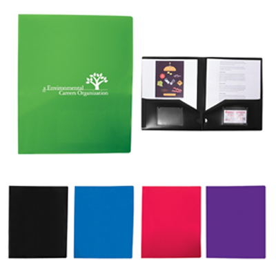 2 Pocket Folder with Business Card Slots