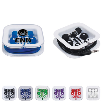 Ear Buds in Square Case