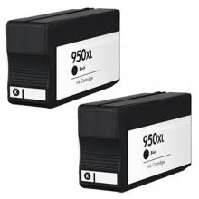 Renewable HP 950XL 2/Pack High Yield Black Ink Cartridges
