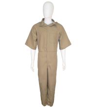 Poplin Inmate Jumpsuit with Hook and Loop Closure