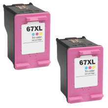 Renewable HP 67XL 2/Pack Rainbow Ink
