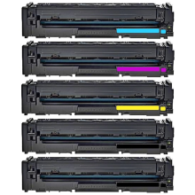 Renewable HP 210X 5/Pack High Yield Black/Cyan/Magenta/Yellow Toner Cartridges (W2100XJ)